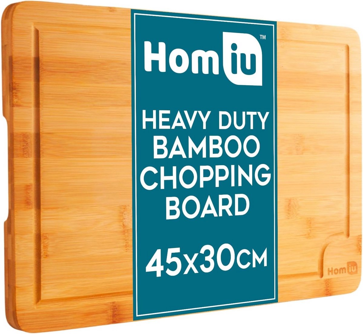 Grote Houten Snijplank van Bamboe - XL Keukenplank met Druipgroef