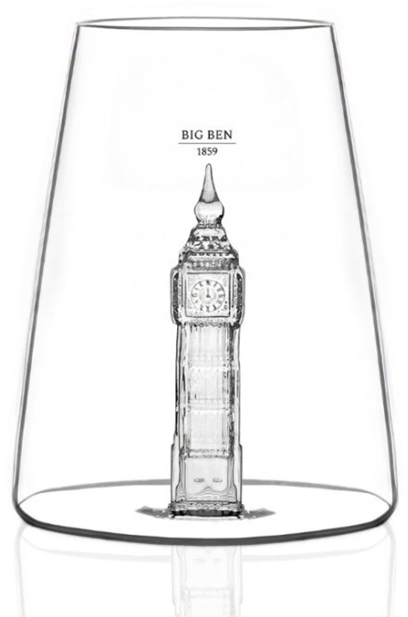 Alaskanmaker - Design Glas Iconic Monument - Big Ben - 1 Stuk