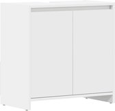 Badkamerkast 30x30x183,5 cm bewerkt hout artisanaal eikenkleur