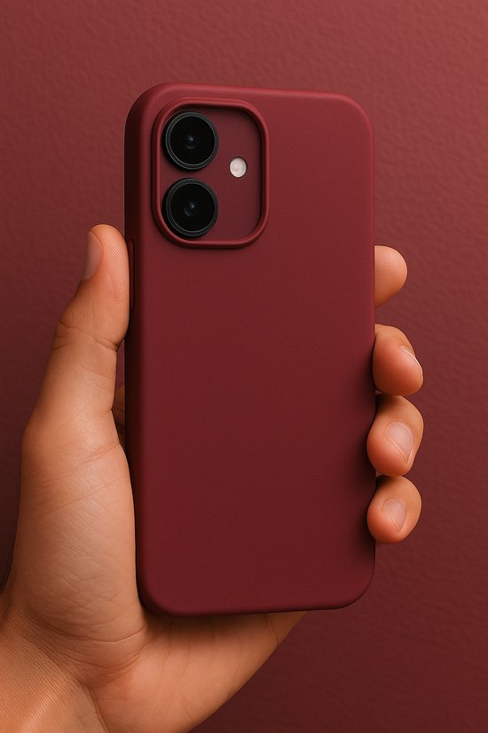 iPhone 15 Premium Silicone Hoesje – Shockproof Case met Super Grip – Verhoogde Camera-Randen – Slank en Luxe Bescherming