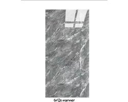 Zelfklevend muurtegelsticker marmerlook Grijs (10 stuks)