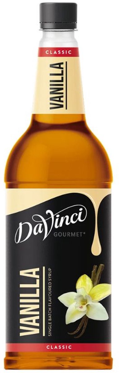 Vanille Siroop 1 Liter Fles Koffiesiroop - DaVinci Gourmet - Horeca Kwaliteit!