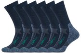 Stapp Techno Boston Eco Werksokken | Blauw | Gerecycled en Ademend | 6 Paar | maat 43-46
