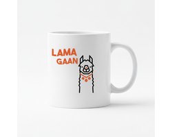 330ml 'Lama Gaan' Mok – Stijlvol Llama Ontwerp Koffiemok – Leuke Dieren Themed Drinkware voor Thuis & Kantoor