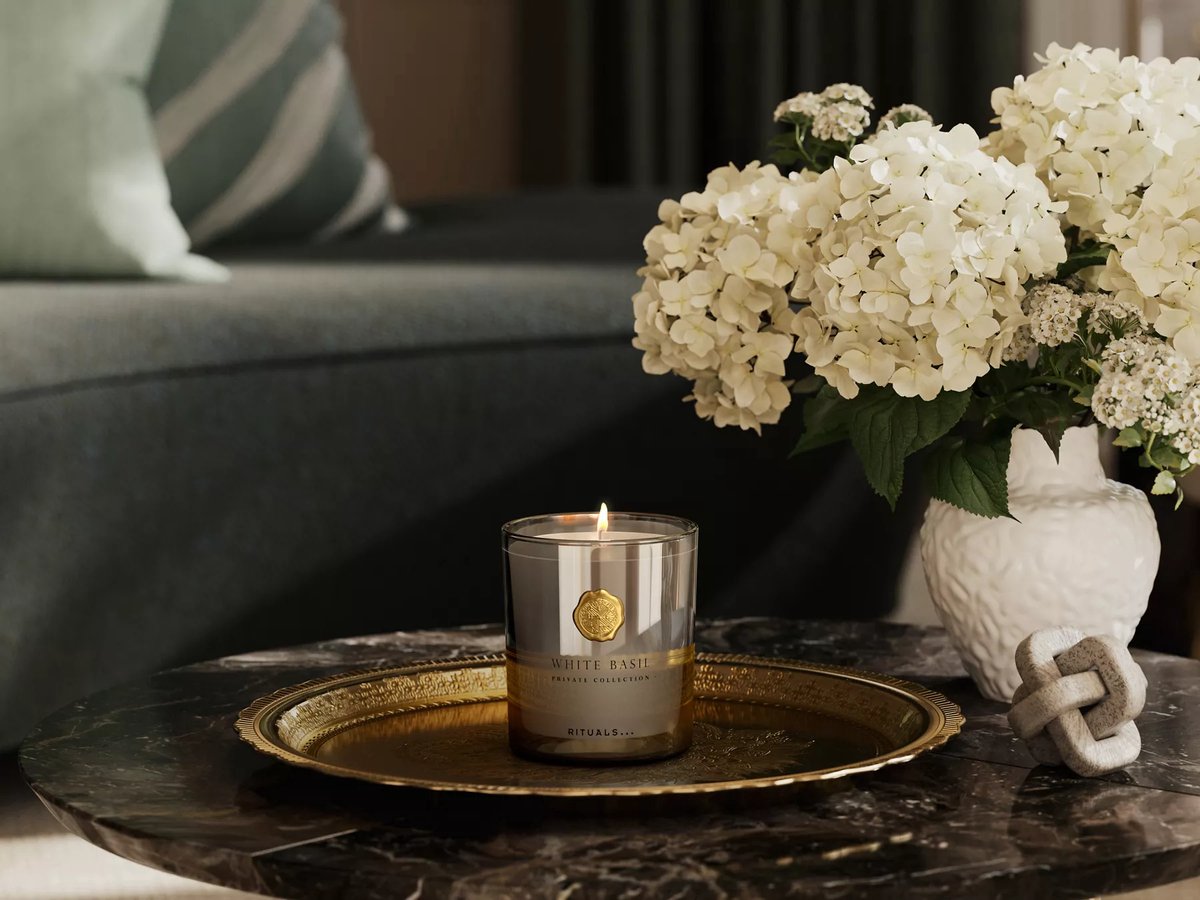 Rituals White Basil – Private Collection – Luxe Geurkaars – 360g