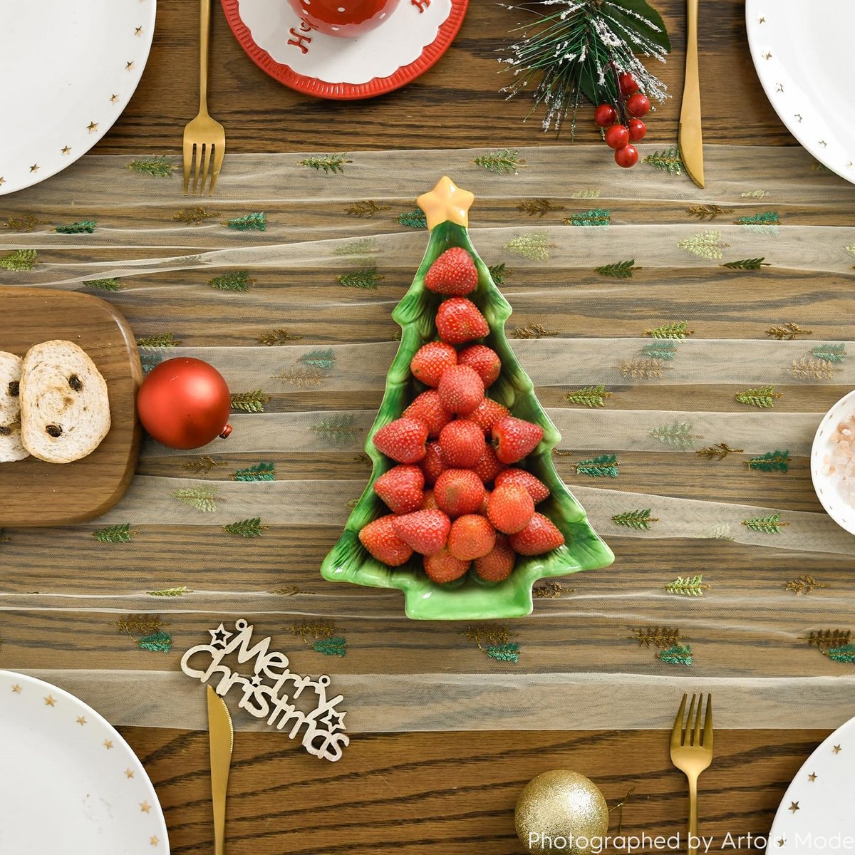 Lange Tafelloper Gaas Kaasdoek Bruiloft Kersttafeldecoratie 70x300 cm Rustiek