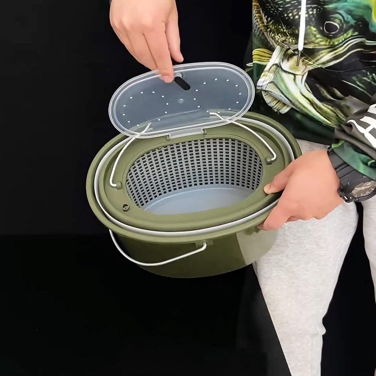 Visemmer met Afneembaar Vergiet voor Buiten, Water Opslag met Ventilatieopeningen