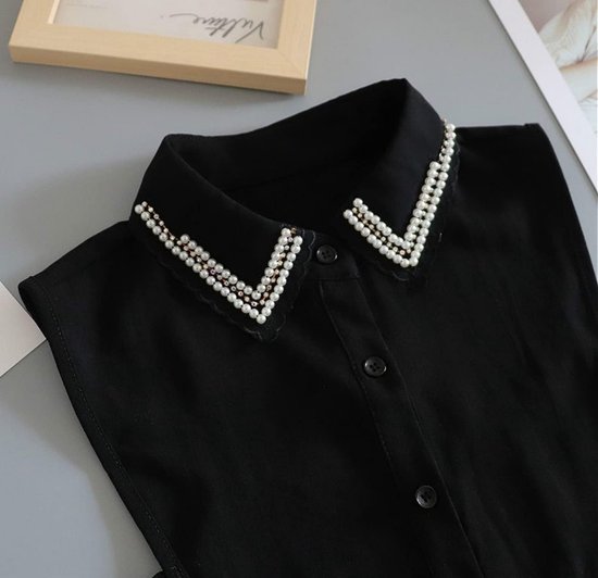 Lauren Ralph Lauren Midi-jurk met blousekraag, model 'SHADNY' in zwart