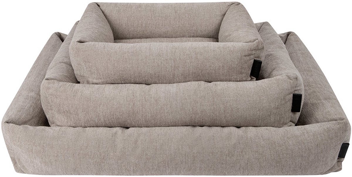 District 70 HUSH - Elegante hondenmand - Zacht en Comfortabel - Kleur: Cream, Maat: Medium - 80 x 60 x 18 cm