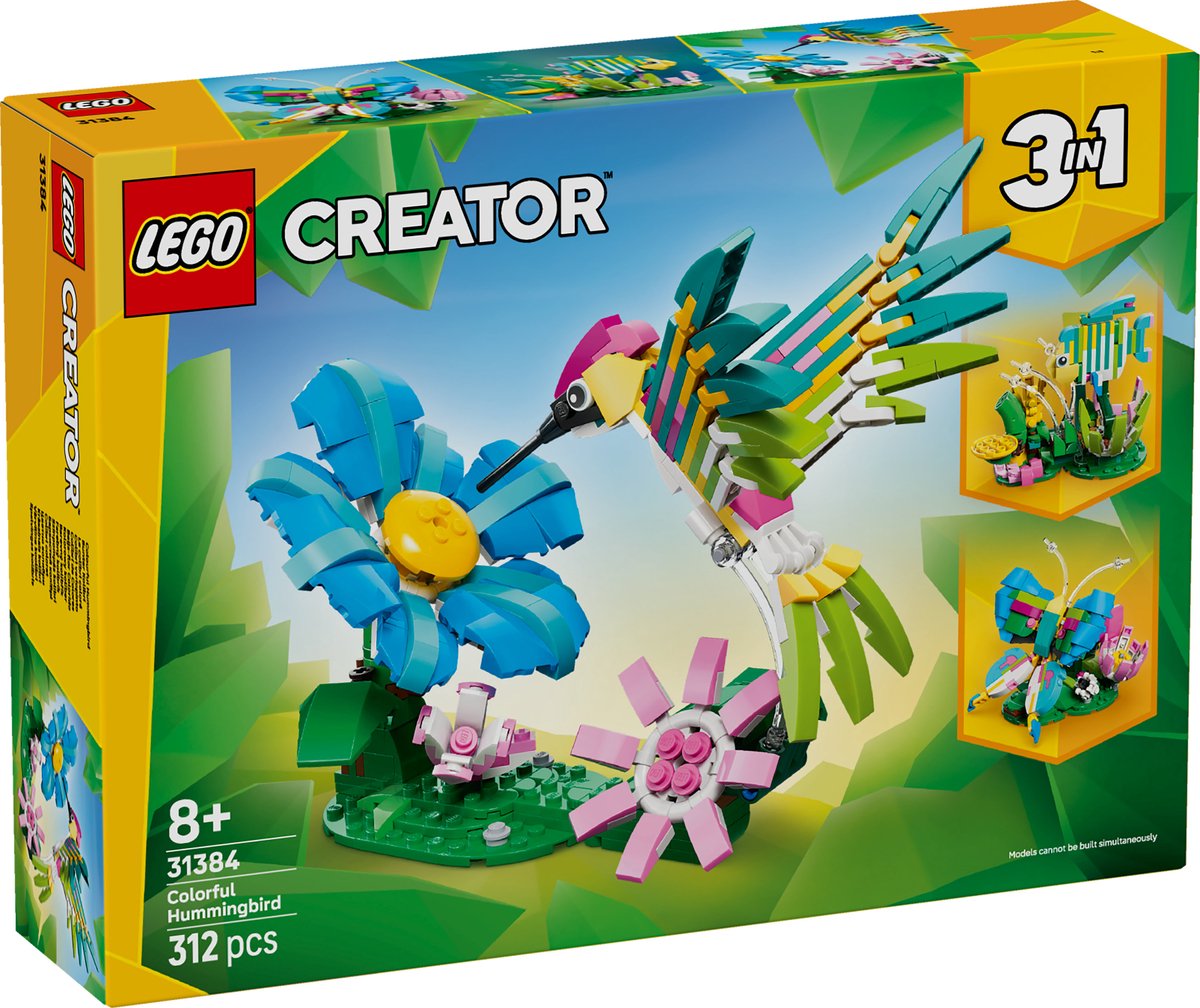 LEGO® Creator 3in1 Wilde Dieren: Kleurrijke Kolibrie - 31384 — afbeelding 10