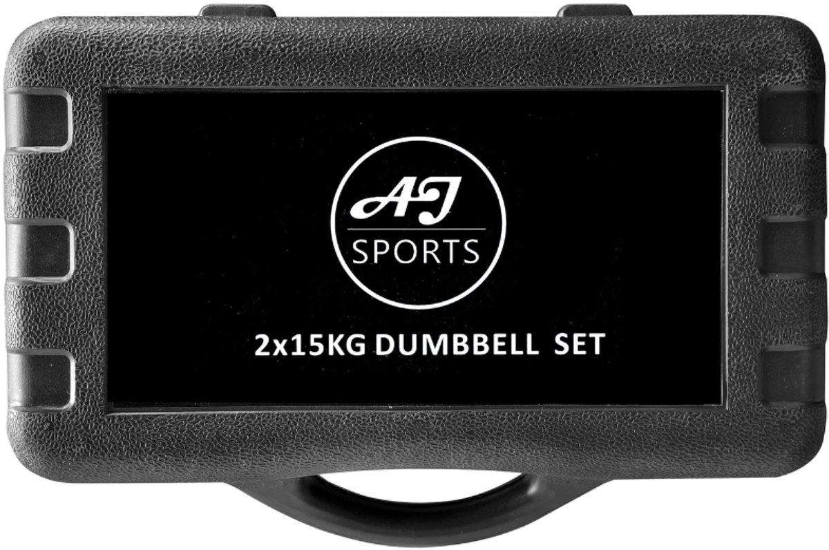 AJ-Sports Verstelbare Dumbell set 30kg - Halterset - Gewichten - 2 x 15kg - Gewichten set - Halter set - Fitness gewichten - Krachttraining - Fitness - Inclusief handige opberg box – foto 6