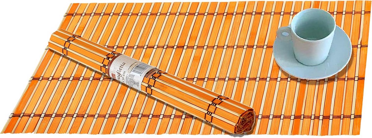 Set van 2 handgemaakte houten placemats 30 x 40 cm
