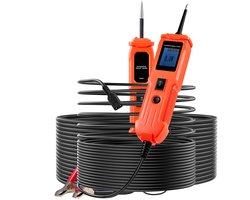 Auto Spanningstester - Elektrische Circuittester - Bereik 6–36 V DC (12V/24V) - Met Verlichte Sonde - 4 m Kabel - ABS-behuizing