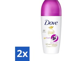 Dove Deodorant Roller - Go Fresh Açai Bes - 50 ml - Voordeelverpakking - 2 stuks