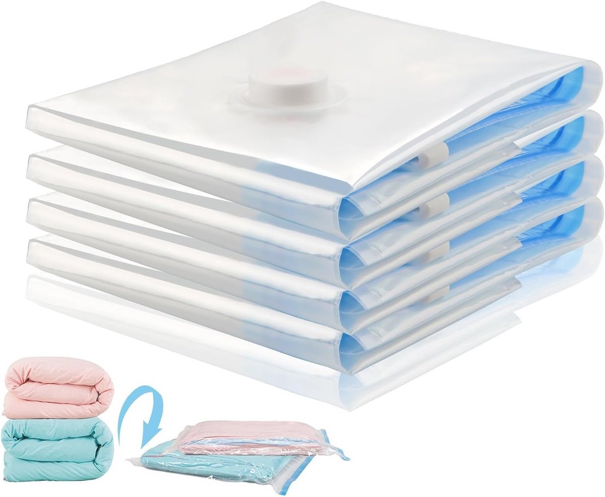 Ruimtebesparende Vacuümzakken voor Kleding - 4 Stuks 100 x 80 cm