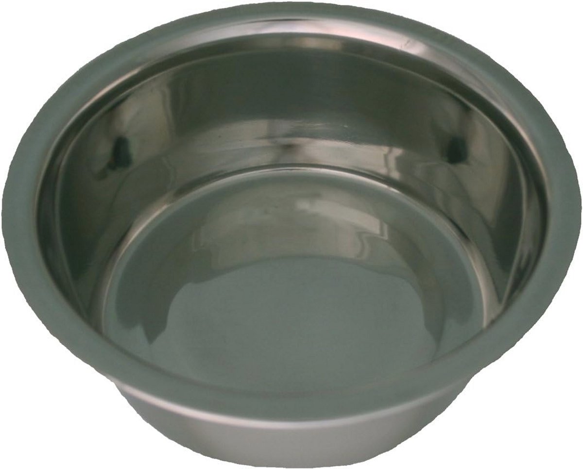 Kegelvormige Roestvrijstalen Voederbak voor Honden - Diameter 28 cm