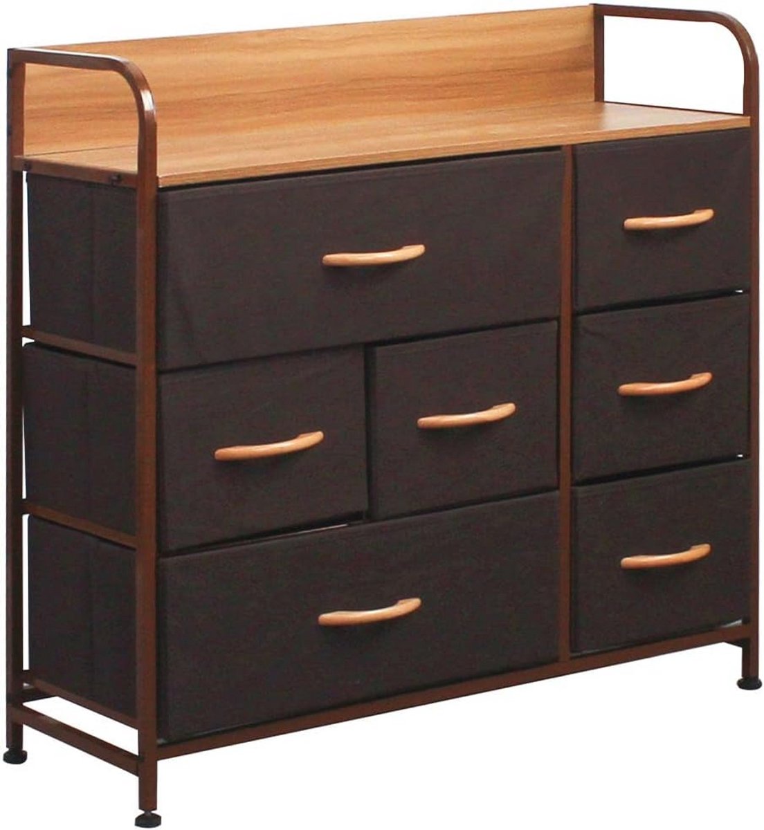 Commode met 7 Laden - Bruin, Stijlvol en Functioneel