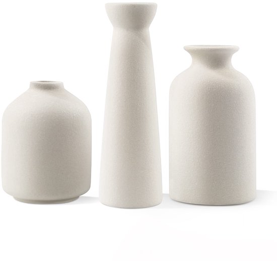 IMPERATORIS® Keramische Vaas Set – Decoratieve Vazen voor Interieur en Woondecoratie – 3 stuks