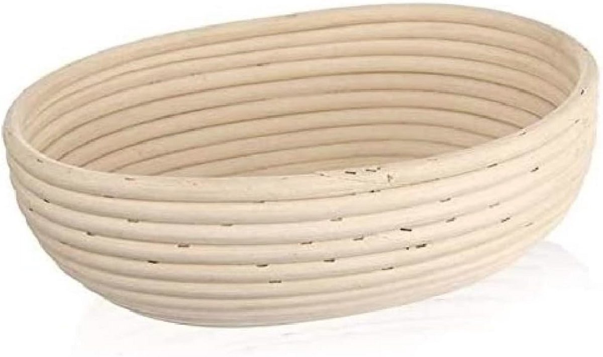 Rieten Broodmand voor Deeg, 1.5 kg, 28 x 22 x 9 cm