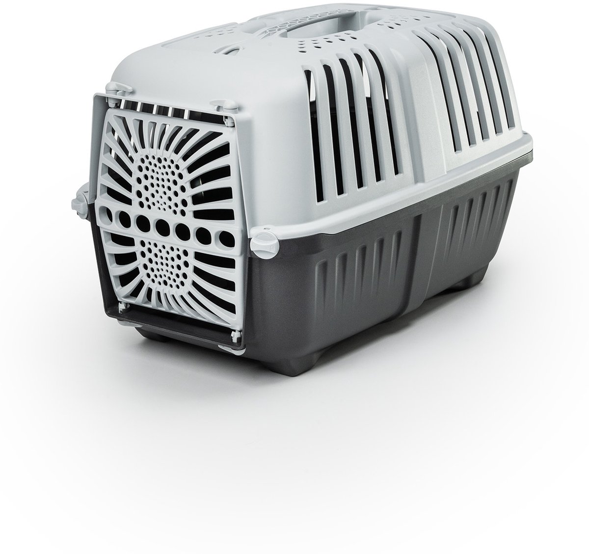 lionto kattentransportbox licht & makkelijk te dragen 55x36x36 cm antraciet
