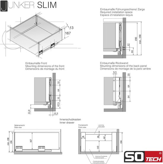 SLIMBOX lades op maat gemaakt | Bestel Direct Online - KAST en KEUKEN