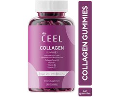 Vita Ceel Collagen Gummies - Hooggedoseerd met Vitamine C & Biotine - Voor Stralende Huid, Sterk Haar en Nagels - 60 Gummies