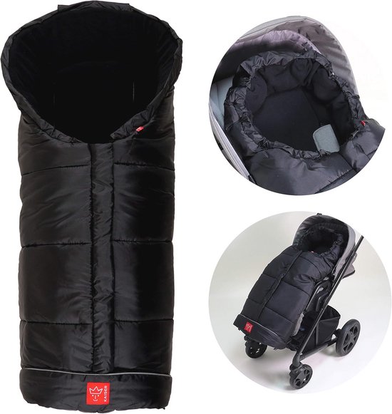 Voetenzak Iglu Thermo Fleece - Zwart - Waterafstotend en Fleece Voering voor Kinderen 6-36 maanden van Merkloos — afbeelding 5