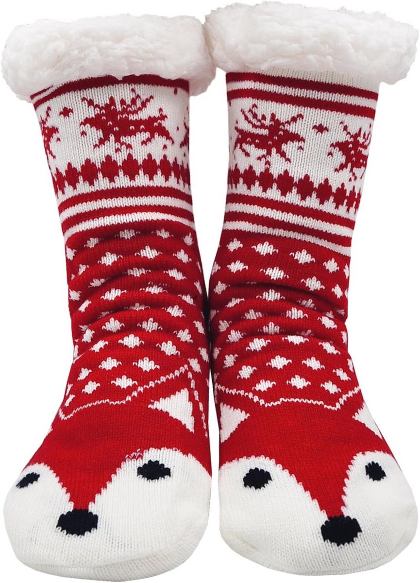 Warme Pantoffels voor Dames met Antislip en Dierensokken Design