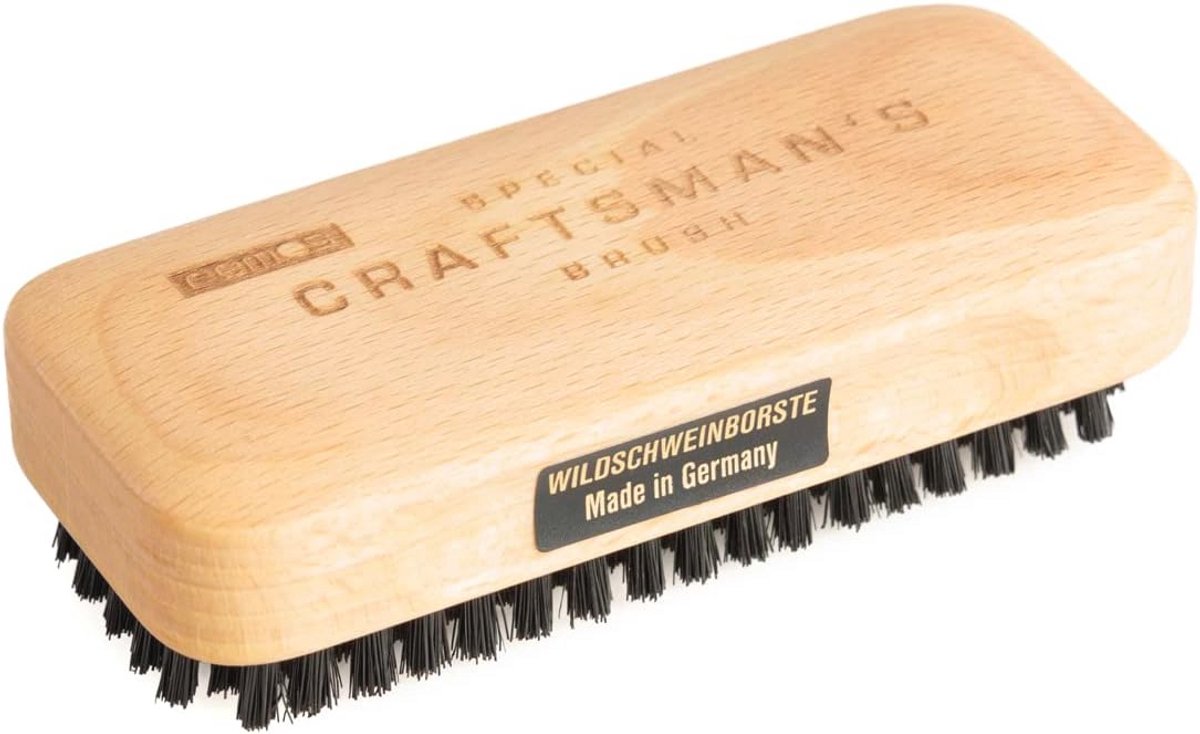 Houten Handborstel met Wilde Zwijnenharen voor Schoonmaken