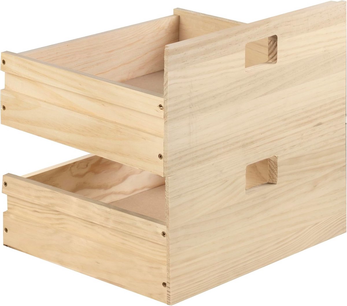 Modulaire Cube Set met 2 Houten Laden voor Organisatie