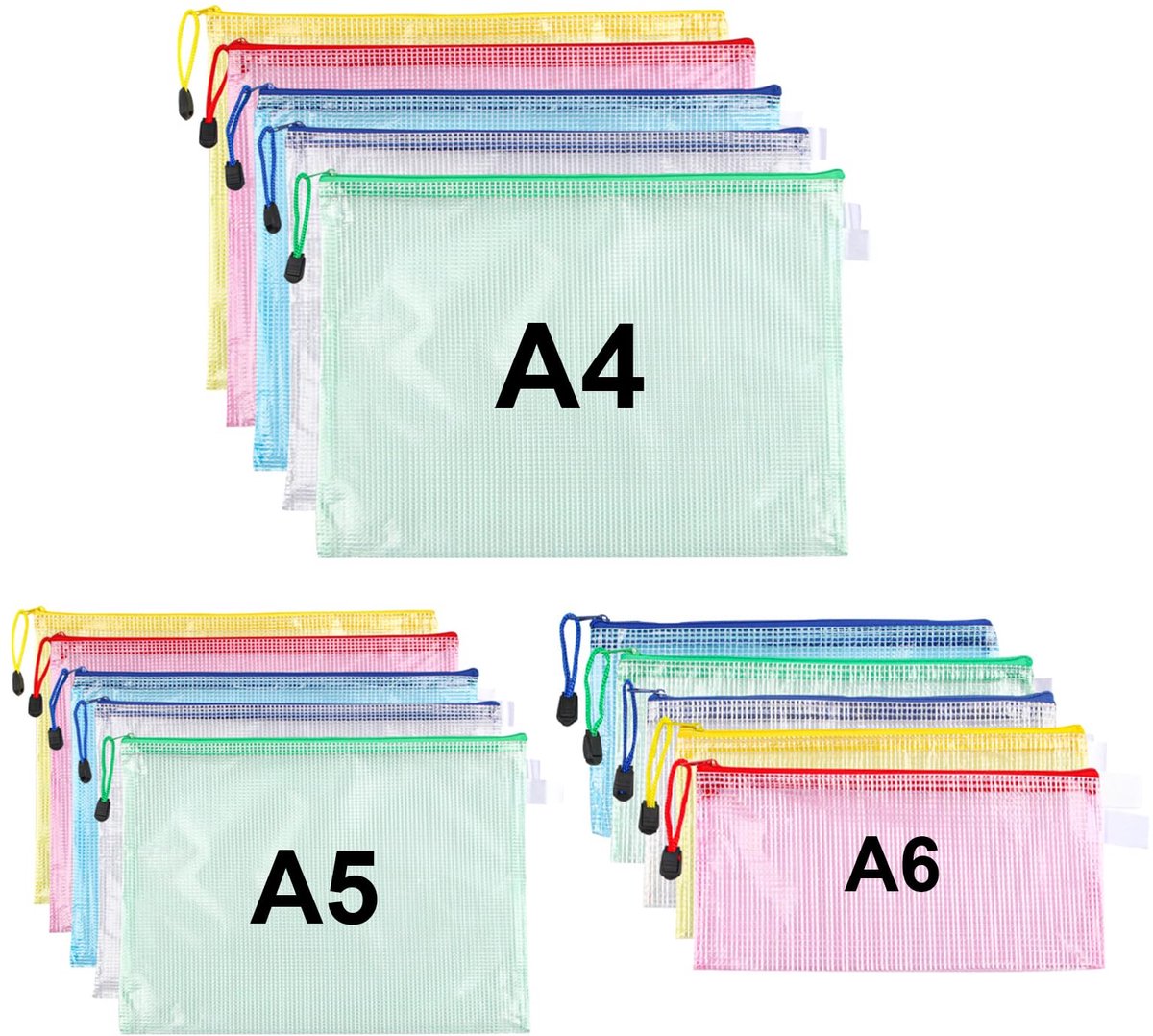 IMPERATORIS® Documentenmap - Envelopmap Organizer - Zakelijke Aktetas en Portfolio Organizer voor Notepad, Telefoon en Kaarten - Ideaal voor Thuis, School en Kantoor - 15 Stuks