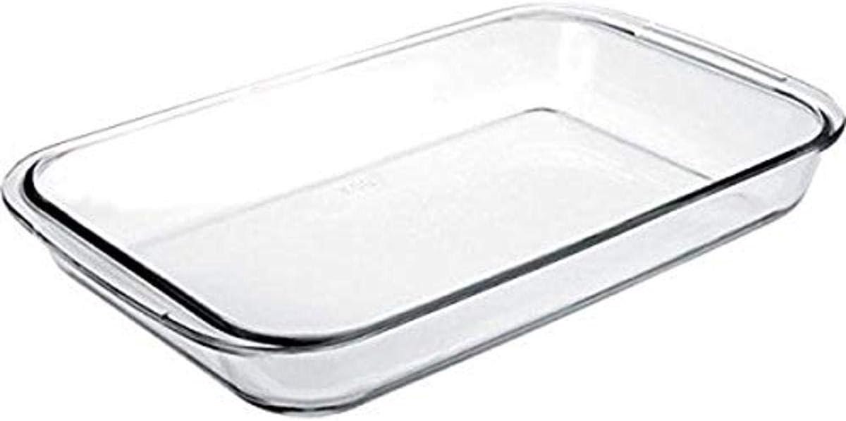 Rechthoekige Kristallen Ovenschaal 30 x 18 x 5 cm - Glas Transparant