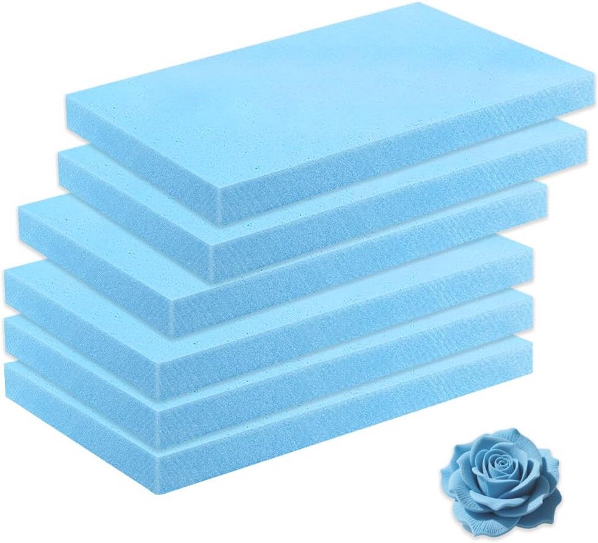 6x Blauwe Hardschuimplaten XPS 20mm - Stevig Piepschuim voor Modelbouw & Knutselen (30x40cm)