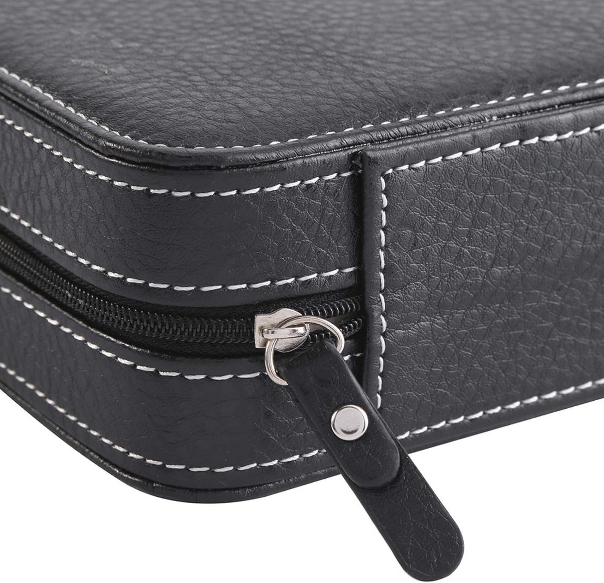 Horlogedoos - Opslag voor 8 Horloges met Rits en Elegant Design