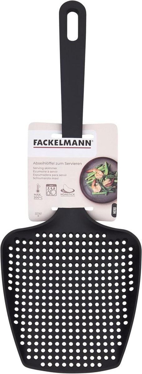 Maxi Schuimspaan met Anti-Aanbaklaag - Hittebestendig tot 200 °C, Vaatwasmachinebestendig, 33 x 12,5 cm