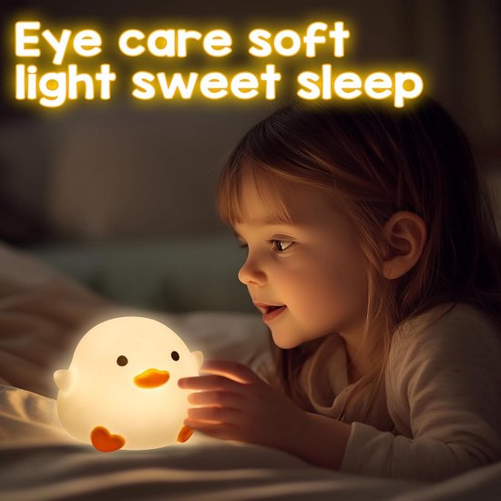 Schattige Eendenlamp - Oplaadbare LED Nachtlamp voor Kinderen - Dodo Eenden Nachtlicht voor Kinderkamer - Verjaardagscadeau voor Jongens en Meisjes van Merkloos — afbeelding 4