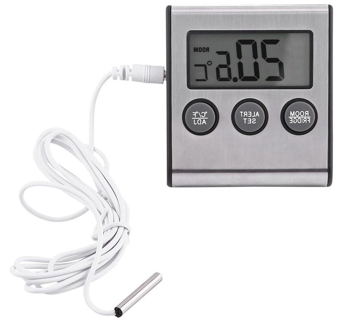 Allecta - Digitale Thermometer voor Koelkast en Vriezer met LCD Display