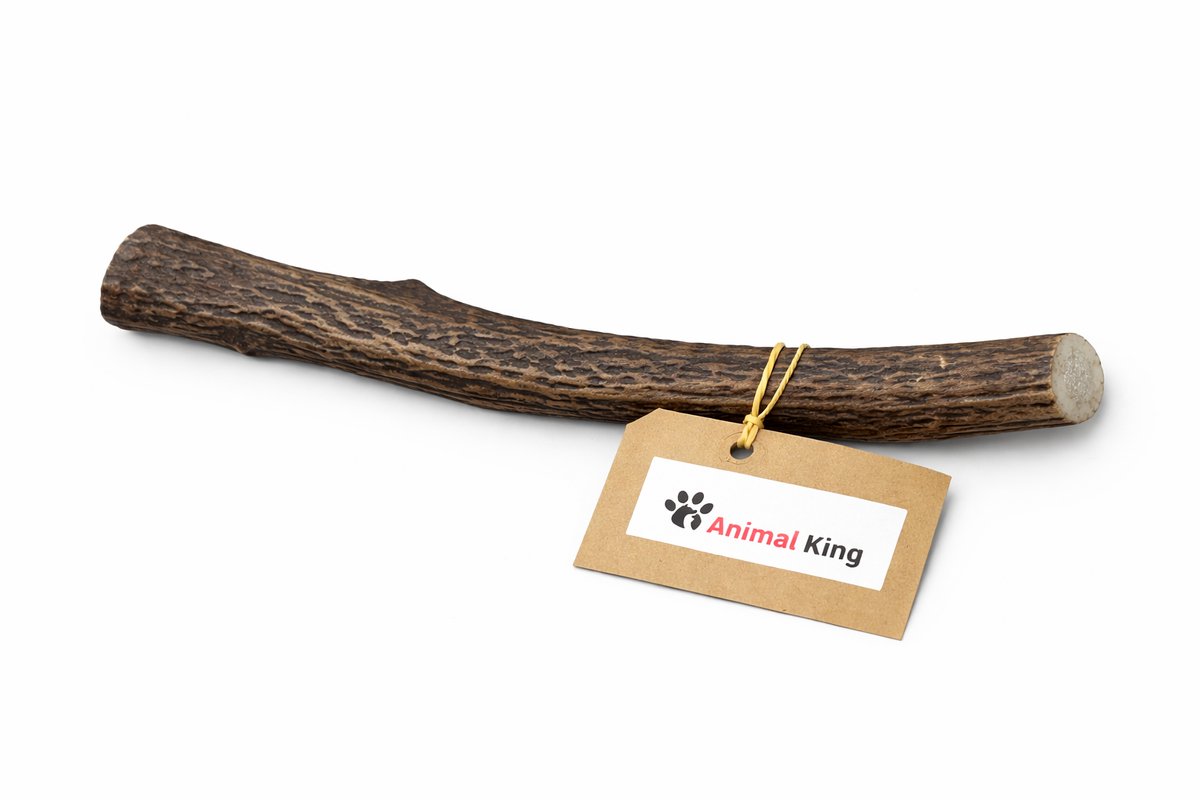 Hertengewei voor Hond 300-400 Gram - Kauwbot voor Lang Kauwplezier voor Hele Grote Honden - Hondenbot - Harde Hondensnack - Animalking - Gewei Hond