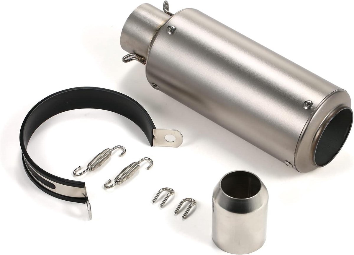 Allecta - Universele motorfiets uitlaatpijp staart demper voor ATV motorfietsen met 38-51mm diameter