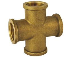 Draadfitting Messing Kruisstuk 1