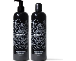HEROES Siliconen Glijmiddel inclusief DOSEERPOMP - 2 x 500ml | NIEUW!