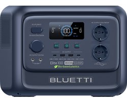 BLUETTI Elite 100 V2 Power Station - Biobased - 1024Wh LFP-Batterij - 1800W AC Output - 0-100% in 70 minuten - zonnegenerator voor kamperen Stroomuitval - 5 years Warranty