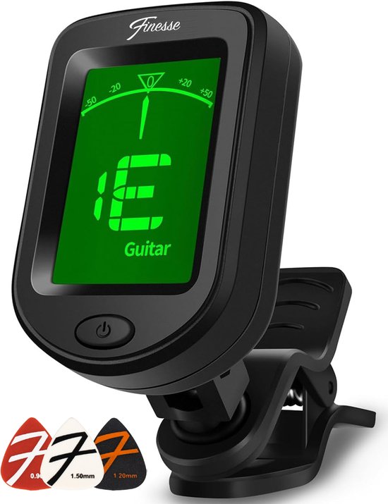 Accordeur Finesse Guitare, Basse, Violon, Ukulélé - Accordage chromatique - Tuner