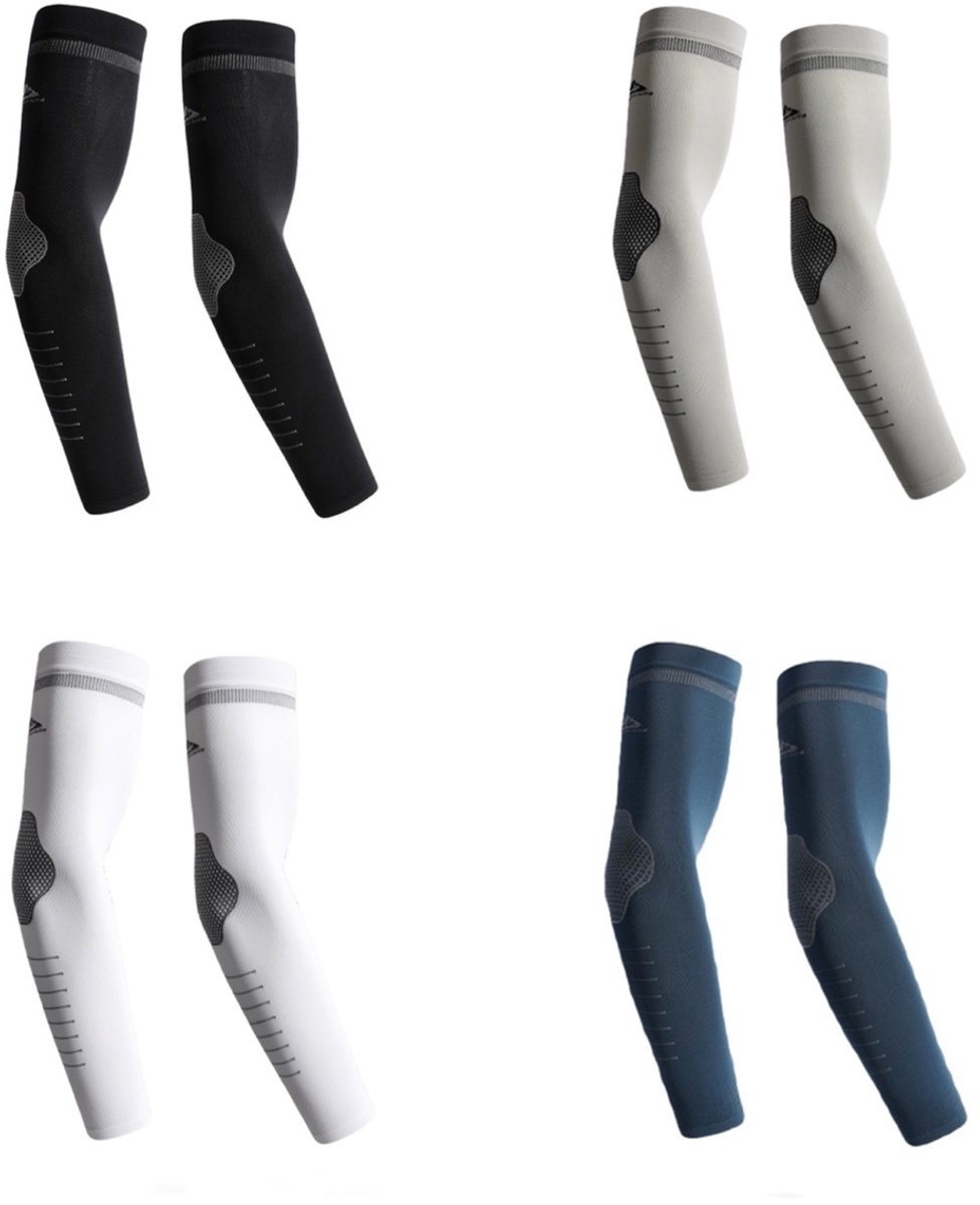 4 Paar UV Beschermende Armstukken – Elastisch Mouwen voor Fietsen en Outdoor Sport – One Size, Ademend, Unisex - Multi Kleuren 02