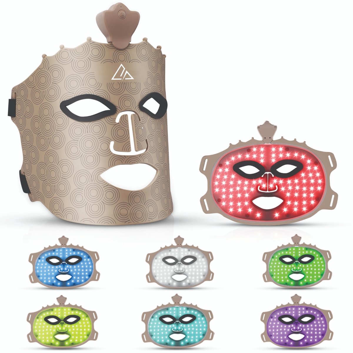 KEMMA LED Gezichtsmasker – Masker Huidverzorging Lichttherapie – Face Mask Roodlicht Therapie – Verbeterde Collageenproductie – Anti-Rimpel & Acne