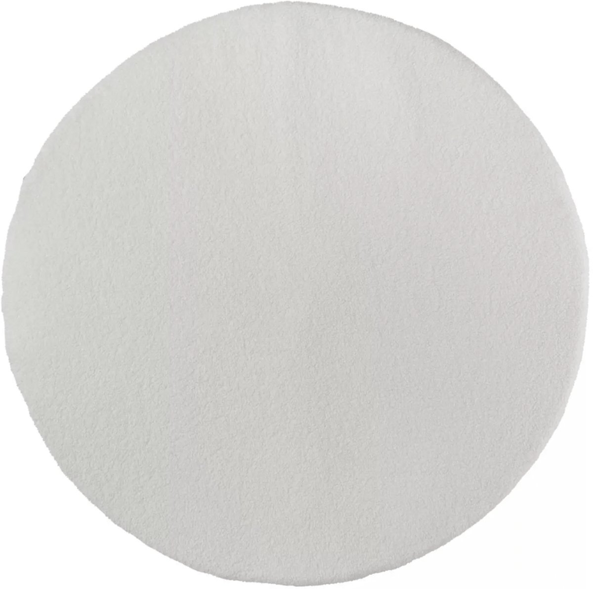 Nordic coast company - speelkleed - boxkleed - speeldeken - kruipdeken - teddy wit - rond - 100cm
