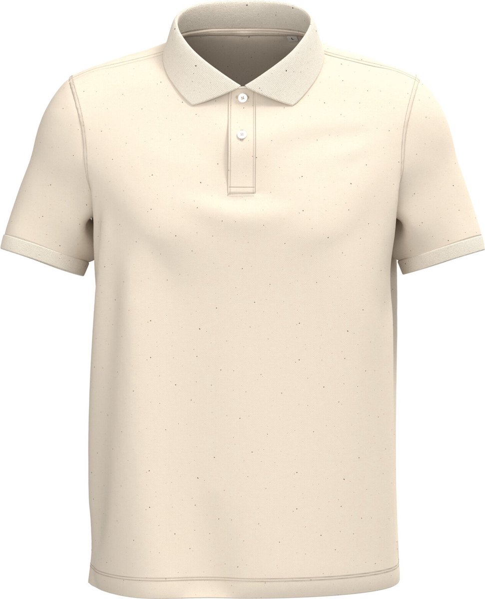 Native Spirit Ecologische herenpolo in piquétricot NS207 - Raw Natural - L