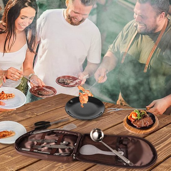 Kampeer Reiskookgerei Tas - Reistas - Draagbare Zak voor BBQ Camping Keukengerei Keukenset - Alleen tassen, geen accessoires — afbeelding 3