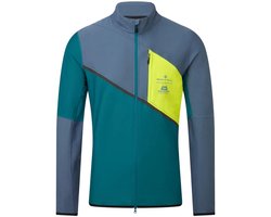 Ronhill | Men's Tech Gore-Tex Windstopper Jacket | Deep Teal/Lake/Acid | M