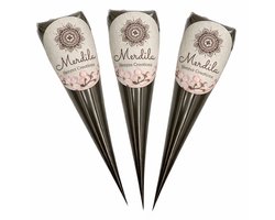 Henna - Henna Pasta -Henna Tattoo - Henna Tattoo inkt - Henna inkt- Natuurlijk Henna - Professionele Henna - Natuurlijke Tattoo - Set van 3 (60gr)